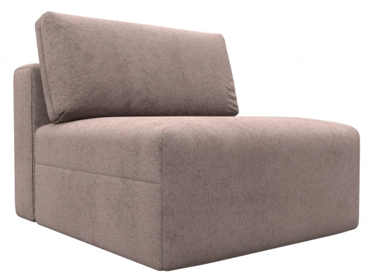 129532 Модуль диван Лига-060 НПБ (ЛДСП,Брус,Фанера,Велюр/Бежевый) Лига Диванов 129532