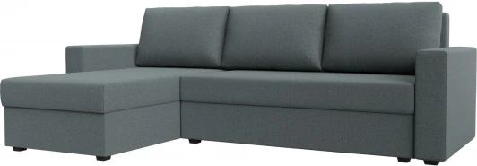 121139L Диван угловой Траумберг Лайт левый угол (Серый/Рогожка) Лига Диванов арт.121139L