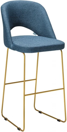 4101208h_БлюАртЗолот_БАР Стул барный Lars БлюАрт/ЛинкЗолот R-Home арт.4101208h_БлюАртЗолот_БАР