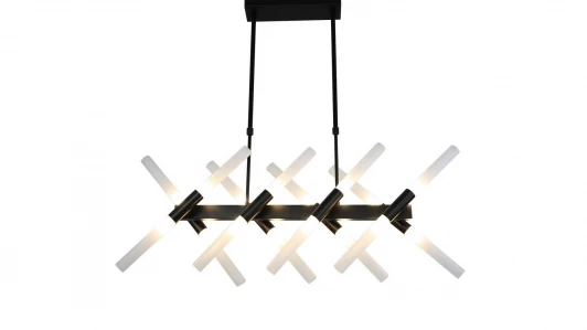 LDP 6036-16 BK Потолочная люстра Lumina Deco Alford  LDP 6036-16 BK