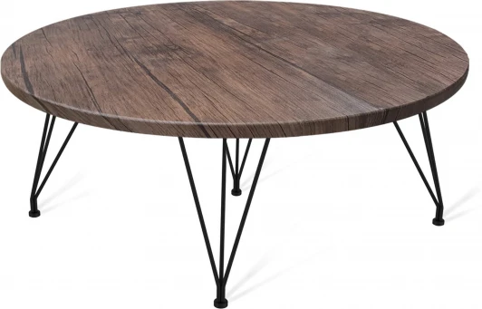 3302213001 Столик журнальный SHT-TU29/H36/МДФ 70/70 палисандр/чёрный муар от фабрики Sheffilton