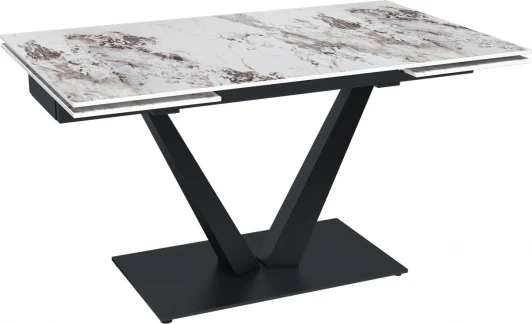 50925000001318 Стол раскладной Malibu (140+40+40), керамика глянцевая Patagoniya Top Concept арт.22775