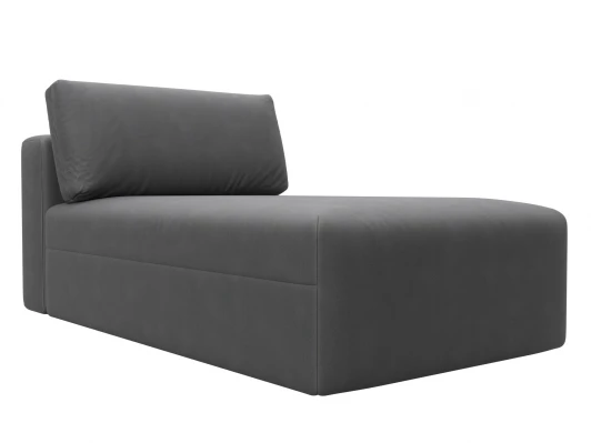 129562 Модуль канапе Лига-060 НПБ (ЛДСП,Брус,Фанера,Замша/Серый) Лига Диванов 129562