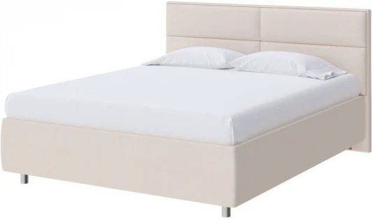 1922372 PROxSON Кровать Pado без основания (Ткань: Рогожка Тетра Молочный) 140x200