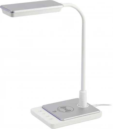 NLED-499-10W-W Офисная настольная лампа светодиодная с регулировкой цветовой температуры яркости и беспроводным ЗУ ЭРА NLED-499-10W-W