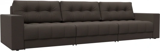 128417 Диван прямой с декором Лига-049 НПБ Лонг Лига Диванов (Рогожка) арт.128417