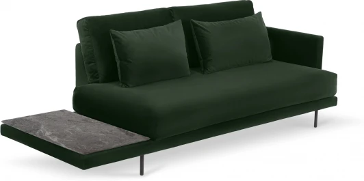 809988 Кушетка Ricadi ОГОГО (арт.809988), (Ткань/Темно-зеленый,Серый)