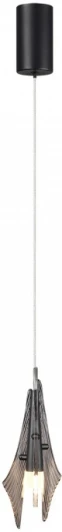 5442/6L Подвесной светильник Odeon Light Afalina 5442/6L черный/дымчатый/металл/стекло/акрил LED 6W 3000K (220V, на проводе)