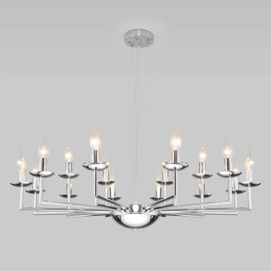 60150/18 хром Подвесная люстра Eurosvet Cariso 60150/18 хром