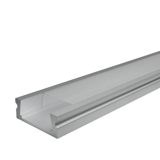 WAP-S-24/6/2000-A Профиль алюминиевый накладной серый 6х23.8х2000мм Wolta WAP WAP-S-24/6/2000-A