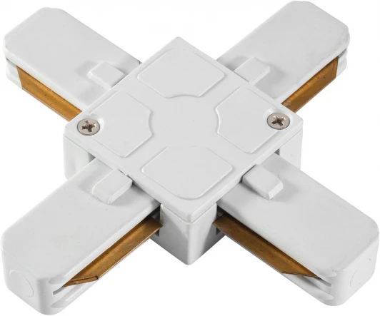 AM178 WH Коннектор однофазный X-образный AM Group TRACK AM178 WH (220V)