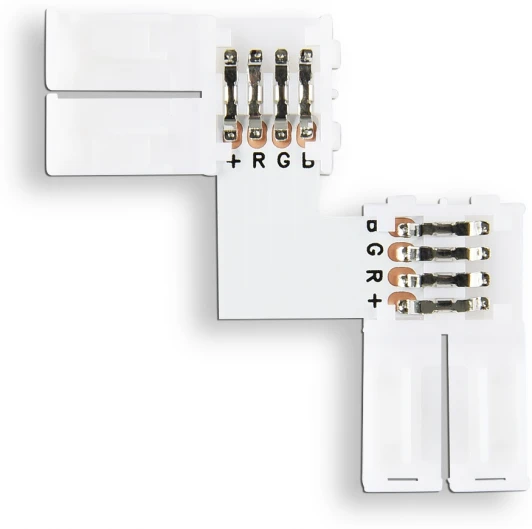 GS6701 Соединитель угловой L для светодиодной ленты Ambrella Illumination GS6701 5050 12/24V (4 конт.)