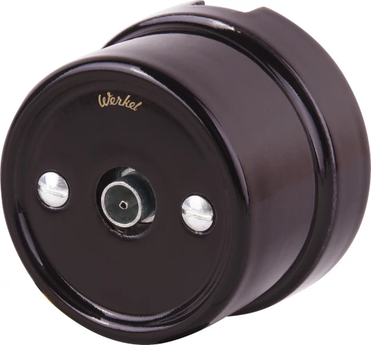 WL18-02-05 ТВ-розетка (коричневый) Werkel WL18-02-05 (a036809)