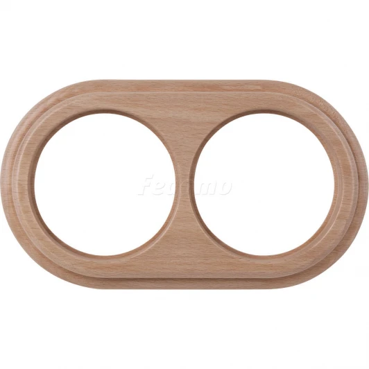 WL15-frame-02 Рамка на 2 поста Werkel Legend, светлый бук