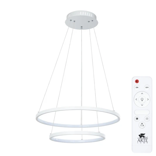 A2197SP-2WH Подвесной светильник ярусный Arte Lamp Frodo A2197SP-2WH (LED, 220V, пульт управления, на тросе)