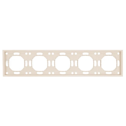 49914 Рамка на 5 постов (кашемир, soft touch) Stekker Эмили 49914