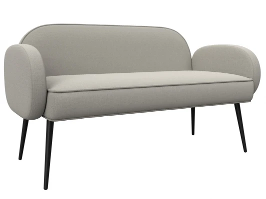 131080 Диван прямой Лига-086 (Фанера/Металл/Рогожка/Бежевый) Лига Диванов 131080