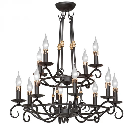 V1039/8+4 Подвесная люстра Vitaluce V1039/8+4 (220V, ковка, свеча)