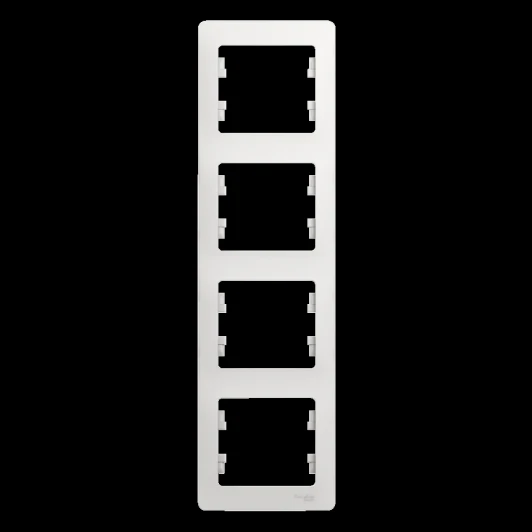 GSL000108 Рамка на 4 поста (белый) Systeme Electric GSL000108