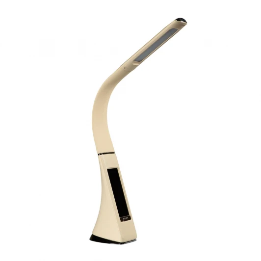 TLD-542 Cream/LED/300Lm/5000K/Dimmer Офисная настольная лампа с термометром Uniel TLD-542 Cream/LED/300Lm/5000K/Dimmer (220V, диммер, сенсорный выключатель)