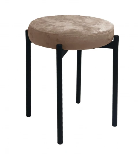 00-00079840 Табурет M DikLine, M05 шоколад, ножки черные арт.00-00079840