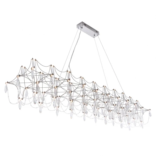 ML.5603.2000P CH Подвесная люстра светодиодная хрустальная с пультом с регулировкой цветовой температуры Modelux ML.5603.2000P CH