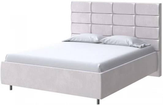 2018581 PROxSON Кровать Shapy без основания (Ткань: Велюр Casa Лунный) 120x200