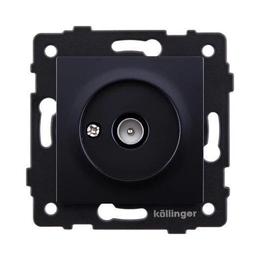 REA-007BK Розетка TV (папа) черный Kollinger REA-007BK для Aspekt, Eleganz, Reflex