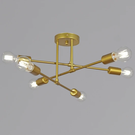 90800-0.3-06 GD Потолочная люстра на штанге Reluce 90800-0.3-06 GD