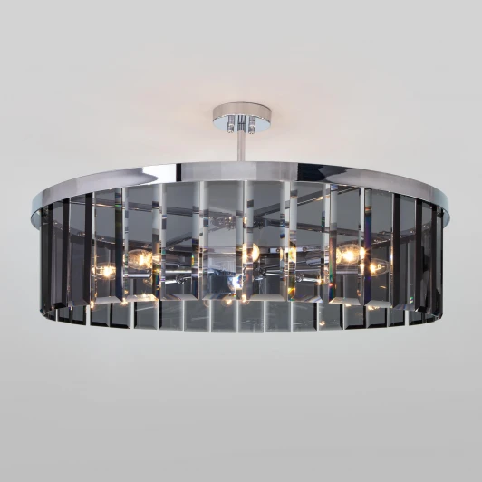 357/8 Smart Потолочная люстра Wi-Fi на штанге Bogate's Eclipse 357/8 Smart (220V, управление смартфоном, голосовое управление, умный дом - Minimir Home, круглые)