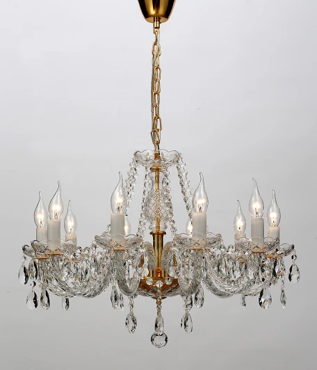 1735-10P Подвесная люстра Favourite Monreal 1735-10P (220V, хрусталь, на цепи, подсвечник, свеча)