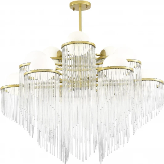 SL1511.203.12 Потолочная люстра на штанге ST Luce Allegro SL1511.203.12 Золотистый/Белый E27 12*60W