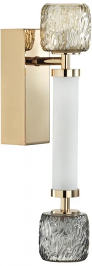 5426/13WL Бра Odeon Light Kliff 5426/13WL золотой/белый/дымчатый/коньячный/металл/стекло/акрил LED 13W 3000K (220V)