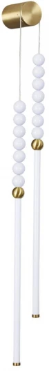 6639/16WL Настенный светильник Odeon Light Monella 6639/16WL металл/античная бронза/белые бусы из акрила IP20 LED 16W 3000K 220V