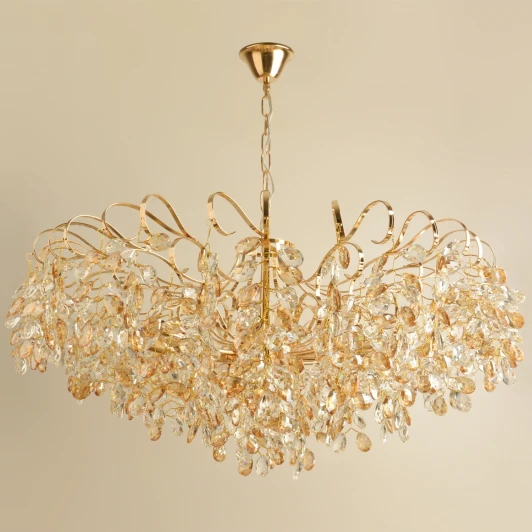 08280-0.4-10 FG Подвесная люстра Reluce 08280-0.4-10 FG (220V, хрусталь, на цепи)