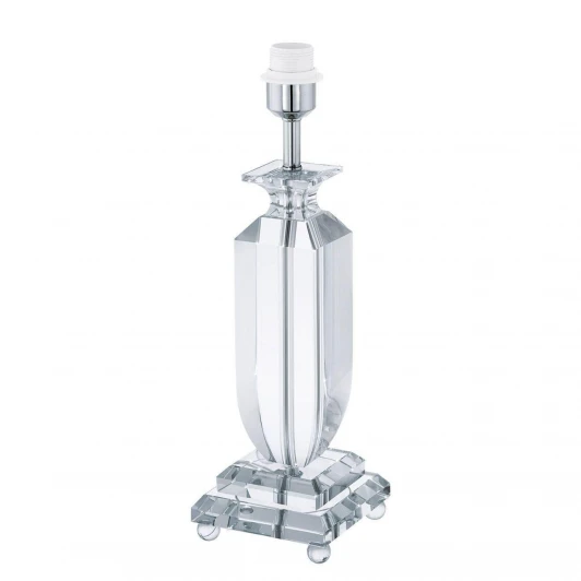 49854 Основание настольной лампы хрустальное Eglo Glasbury, 1 лампа, хром с прозрачным