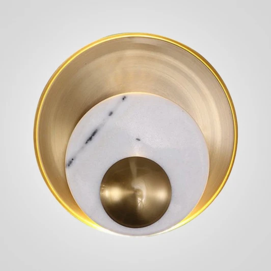 44.614 Бра Ginger &Amp; Jagger Pearl Wall Lamp Round Gold ImperiumLoft 44,614 (144378-22)