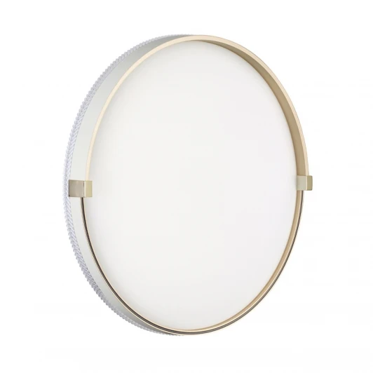 7646/ELN Настенно-потолочный светильник Sonex Olidi White 7646/ELN пластик/золотой LED 76Вт 3000/4000/6000К D490 IP43