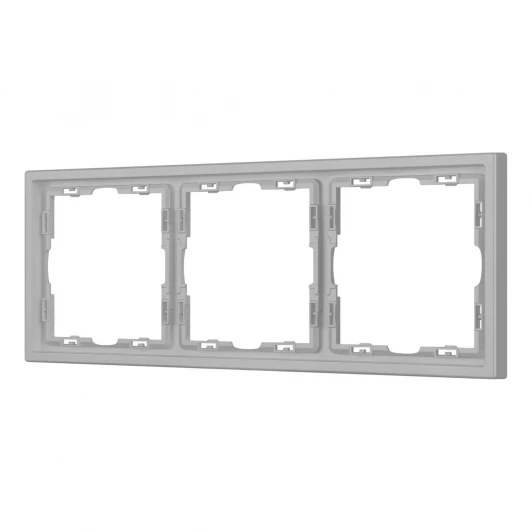 059459 Рамка пластиковая FRM-NOBE-SFPL-3-IS (Arlight, Никель) 059459