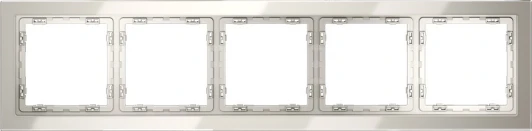 VLS110503 Рамка на 5 постов (кашемир, стекло) Voltum S70 VLS110503