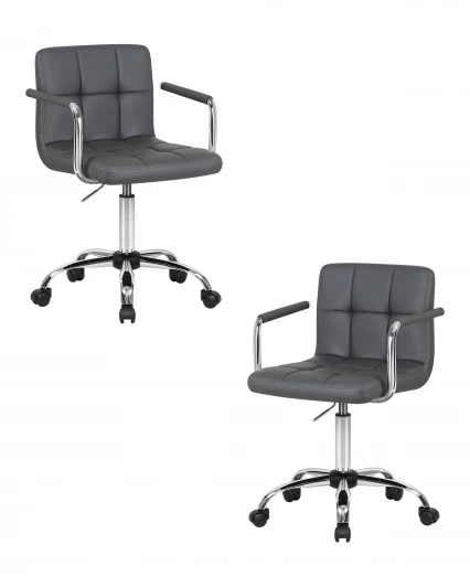 LM-9400-N_CH-M_EL-grey Набор 2 шт офисное кресло для персонала DOBRIN TERRY (серый)