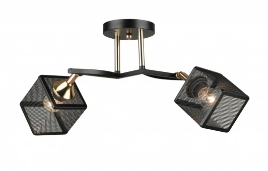 MD.5708-2-S-BK+FGD Потолочная люстра Imex MD.5708-2-S-BK+FGD