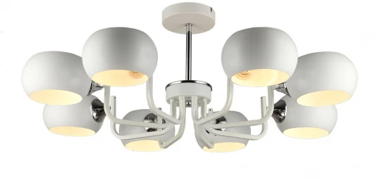 MD.4914-8-S WH+CH Потолочная люстра на штанге MD.4914-8-S WH+CH