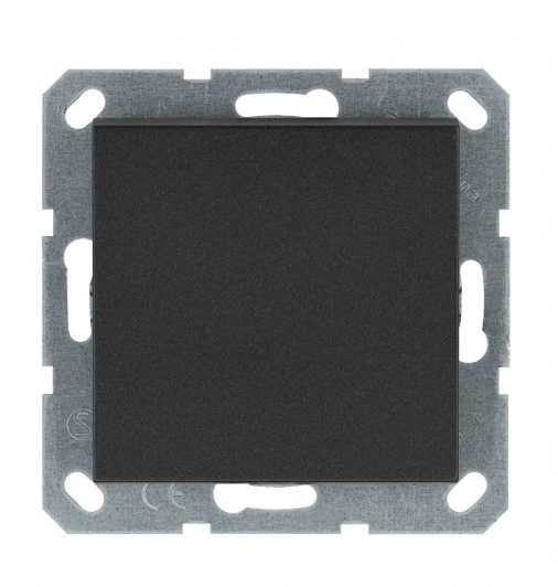 G3013B Выключатель одноклавишный перекрестный (антрацит) Jasmart G-Classic G3013B