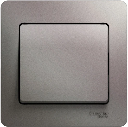 GSL001212 Выключатель встраиваемый одноклавишный (платина) Systeme Electric Glossa GSL001212