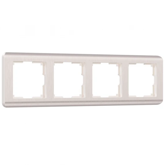 W0042113 Рамка на 4 поста Stream (перламутровый) Werkel W0042113 (a051279)