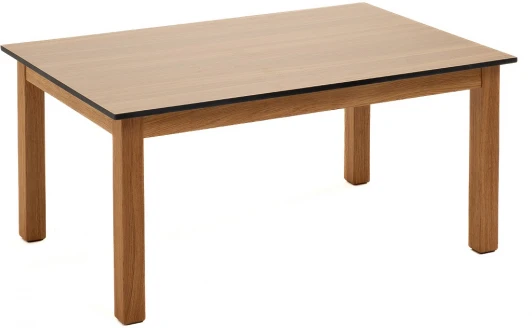 OAK-T-90-60-4sis "Канны" журнальный столик из HPL 90х60, H40, основание дуб, цвет столешницы "дуб" 4SIS арт.УТ-00008581