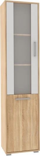 SL-01.1623 Лайт-2 Стеллаж, цвет дуб сонома/белый Mebelson (арт.SL-01.1623)