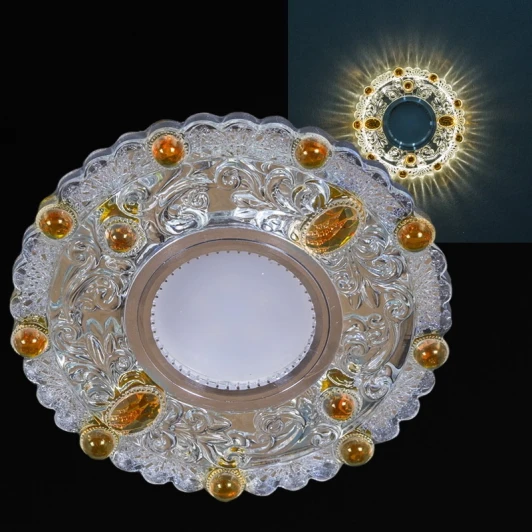 14339-9.0-001LD MR16+LED3W WT+TEA Встраиваемый точечный светильник Reluce 14339-9.0-001LD MR16+LED3W WT+TEA (220V, круглые)