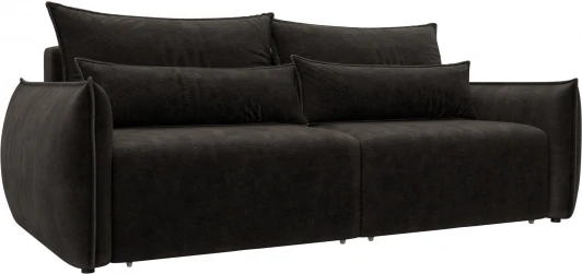 128702 Диван прямой Лига-051 НПБ Лига Диванов (Велюр) арт.128702